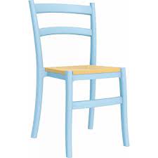 S Blue Plastic Garden Chair Siesta