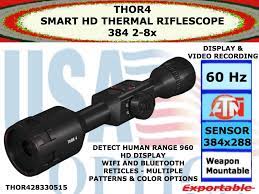 Check spelling or type a new query. Atn Thor 4 384 2 8x Smart Hd Thermal Riflescope