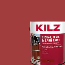 fence flat red latex exterior paint