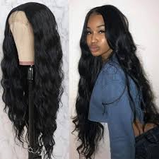 This technique that works well for moderately kinky to naturally curly hair. Amazon Com Jolitime Hair Black Long Loose Curly Wave Synthetic Lace Front Wigs Glueless Water Wave With Baby Hair Lace Front Wig For Fashion Women 28 Inch Beauty