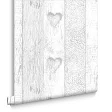 fresco plank love heart wallpaper