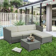Rattan Garden Furniture Outdoor 5pcs