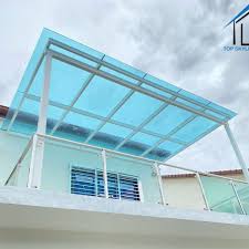 Glass Roof Hollow Frame Design Top