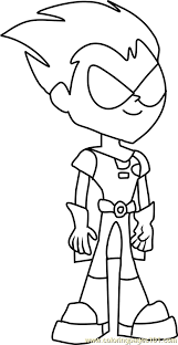 Pictures of gizmo coloring pages and many more. Robin Coloring Page For Kids Free Teen Titans Go Printable Coloring Pages Online For Kids Coloringpages101 Com Coloring Pages For Kids