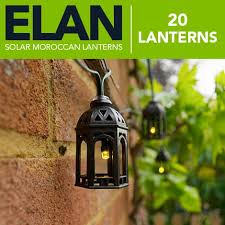 Elan Solar Moroccan Lanterns 20 Leds