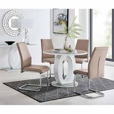 Glass 100cm Round Dining Table