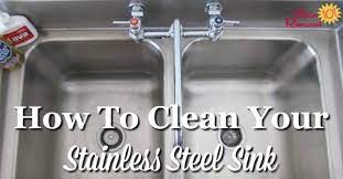 how to clean stainless steel sink tips