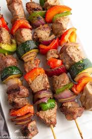 the best grilled steak kabobs with