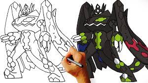 How to Draw Zygarde 100 / Perfect form (Pokemon) Step by Step Art Lesson -  YouTube