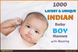 indian baby boy names with meaning