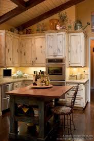 french country kitchen with antique