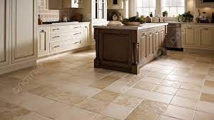 beige kitchen floor tile in a large