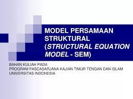 Ppt Model Persamaan Struktural