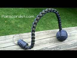 The custom monkey fist keychain starting at: Paracordist How To Tie The Snake Knot And Crown Knot To Finish The Paracord Battering Ram Lanyard Youtube