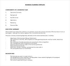 Business Plan Template 47 Examples In Word Free