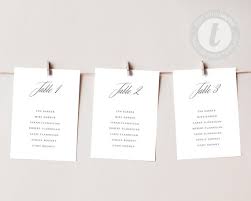 Seating Chart Template Modern Simple