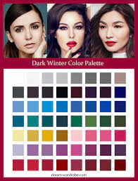 dark winter color palette and wardrobe