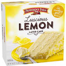 Lemon Cake Frozen gambar png