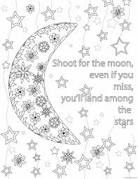 List of free printable coloring pages Moon Coloring Pages Educational Moon Quote For Teens Printable 2020 1737 Coloring4free Coloring4free Com