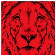 The proverbial 'king of the lions are most active at night and live in a variety of habitats but prefer grassland, savanna, dense. Drawing Of A Red Lion S Head Sticker