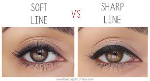 eyeliner soft line vs sharp line