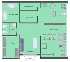 Gym Floor Plan Gym And Spa Area Plans