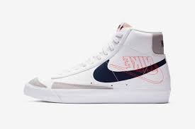 Tennis star naomi osaka has teamed up with comme des garçons to release a collaborative take on key features: Nike Blazer Mid 77 Sneakers White Brown Release Hypebae