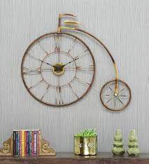 Wrought Iron Cycle Wall Clock