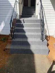carpet outdoor stairs the floor