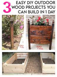 3 Easy Diy Outdoor Wood Projects You