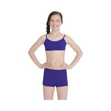 Girls Capezio Dance Camisole Bra Top Set Of 2 Size L 29 Purple