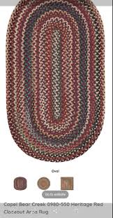 capel braided rug 27x47 oval ebay