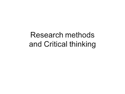 Working by projects  A way to enrich critical thinking and the    