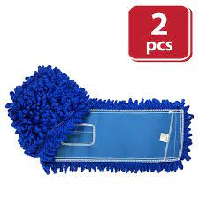 blue microfiber dust mop