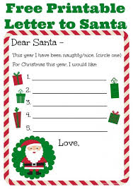 Santa Letter Template Printable Christmas Printables