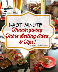 thanksgiving table setting ideas and tips