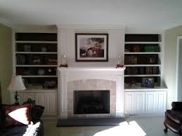 Ventless Gas Fireplace With Bookcases