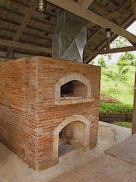 Mto Brick Oven With Fireplace Under A Hut