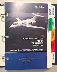 Flight Safety Hawker 800 Xp Pilot Training Manual Vol 1