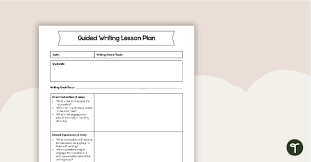 guided writing lesson plan template