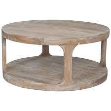 Frans Solid Oak Timber Round Coffee