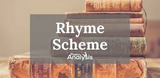 rhyme scheme definition and exles