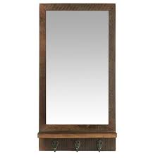 Unique Mirror With Shelf And 3 Hooks 60