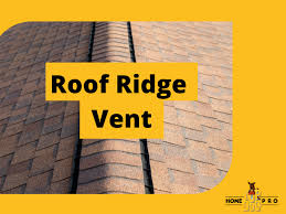 ridge vent on a shingled roof