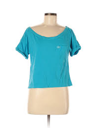 Details About Gilly Hicks Women Blue Short Sleeve T Shirt M