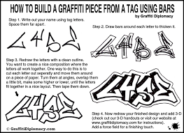 to draw graffiti letters for beginners