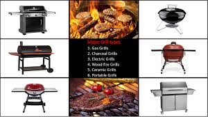6 major types of grills which one do