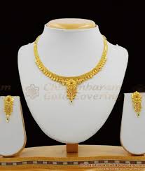 simple two gram gold plated jewellery