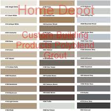 Ceramic Tile Pro Super Grout Additive Grout Color Chart