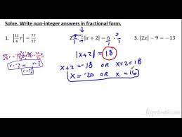 1 3 Solving Absolute Value Equations